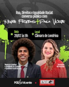Renato Freitas participa de audiência pública na Câmara de Londrina, norte do Paraná