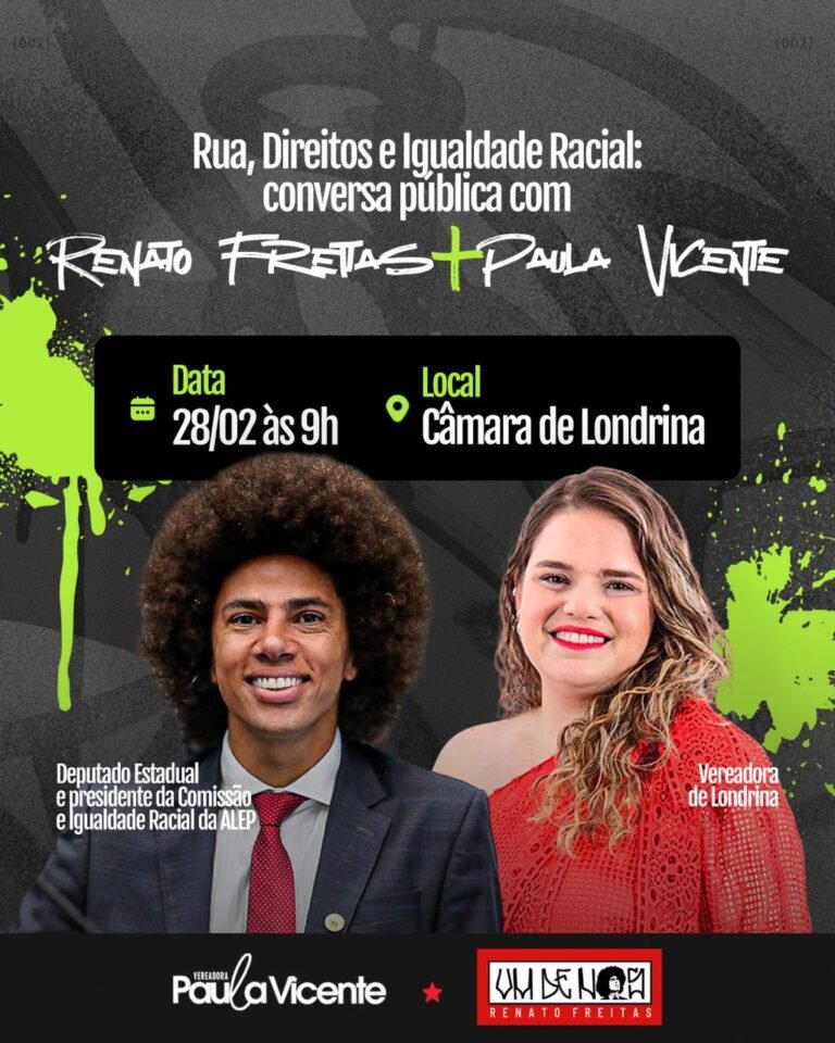 Renato Freitas participa de audiência pública na Câmara de Londrina, norte do Paraná